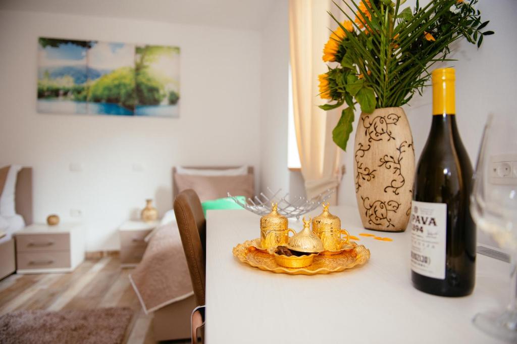 Nápoje v ubytování Sunny Rooms
