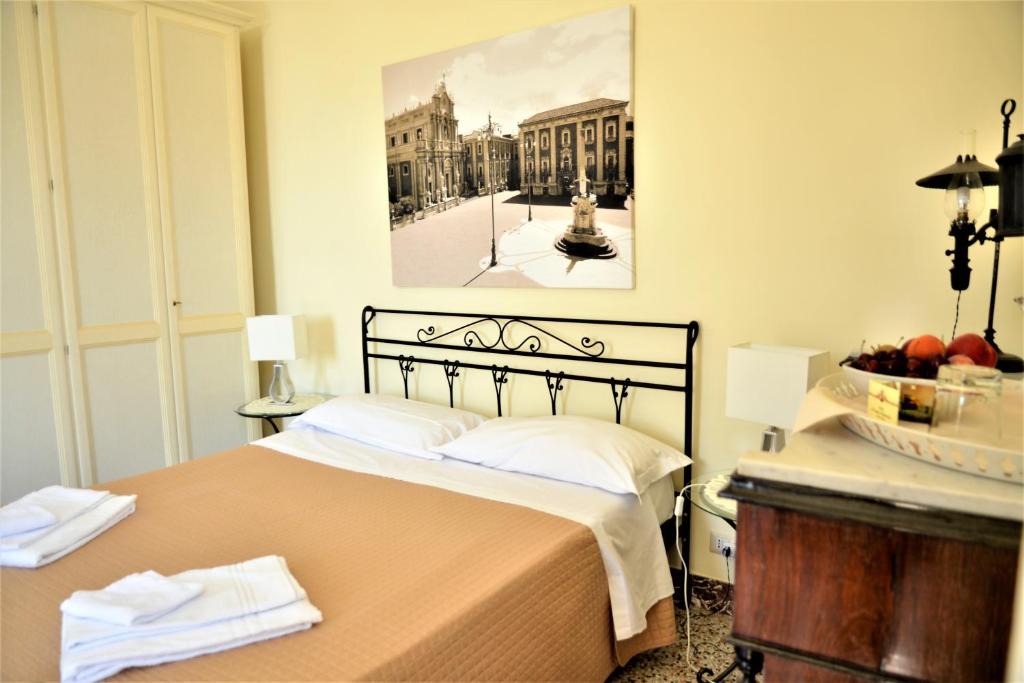 Posteľ alebo postele v izbe v ubytovaní B&B al Teatro Massimo