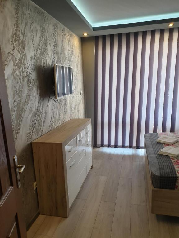 Kuchyň nebo kuchyňský kout v ubytování MitProt Panorama Bay 2 luks apartment 102