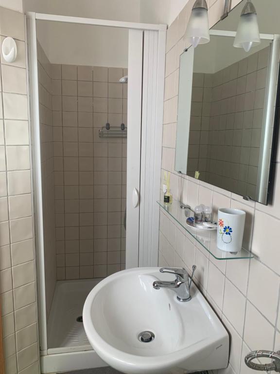 Koupelna v ubytování B&B Giallolumia