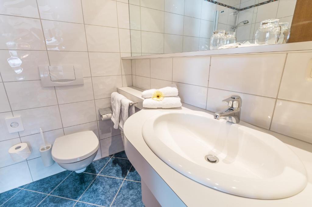 Koupelna v ubytování Hotel Antonius