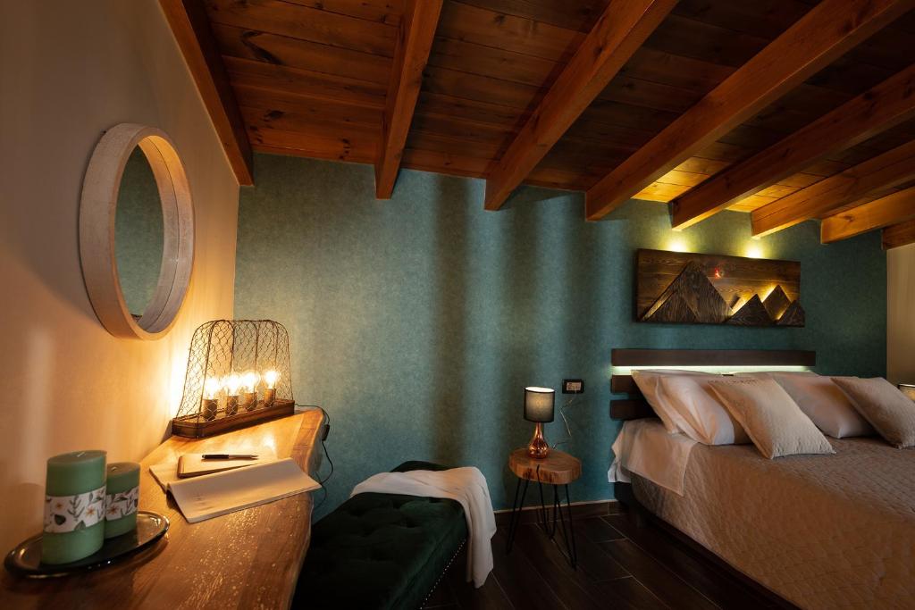 Postel nebo postele na pokoji v ubytování Olvini Villa