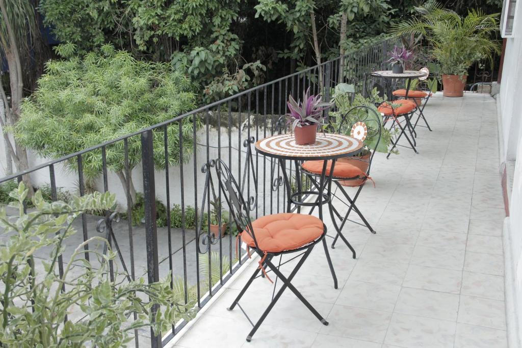 Balkón nebo terasa v ubytování Hotel Posada del Angel