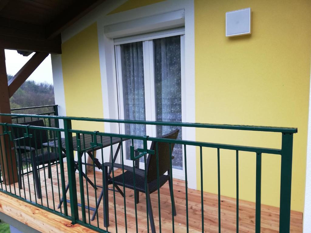 Balkón nebo terasa v ubytování Gästezimmer Klopfer