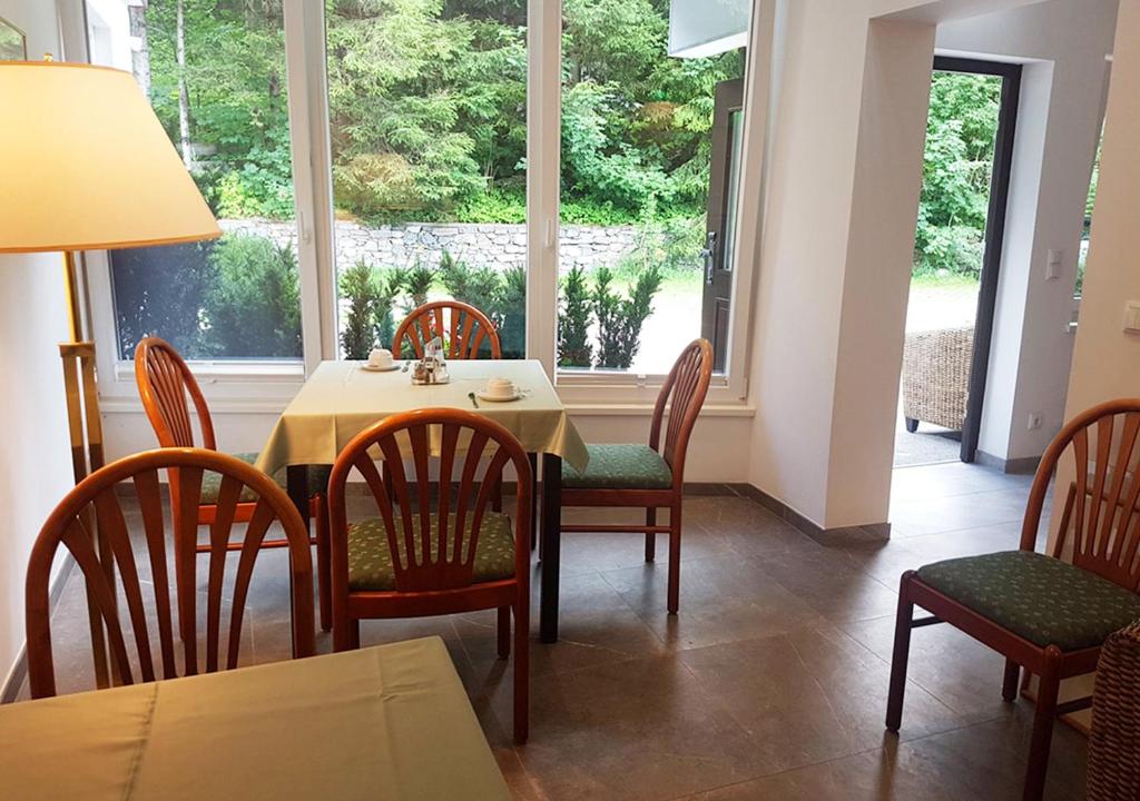 Posezení v ubytování Comfort Rooms Bruckner