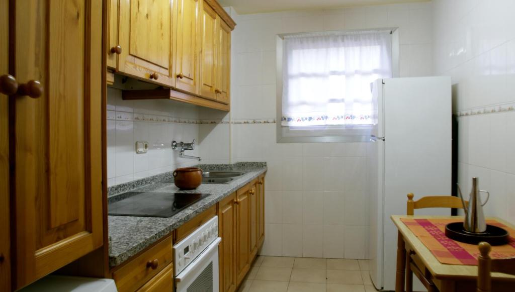 Kuchyň nebo kuchyňský kout v ubytování Apartaments La Llucana