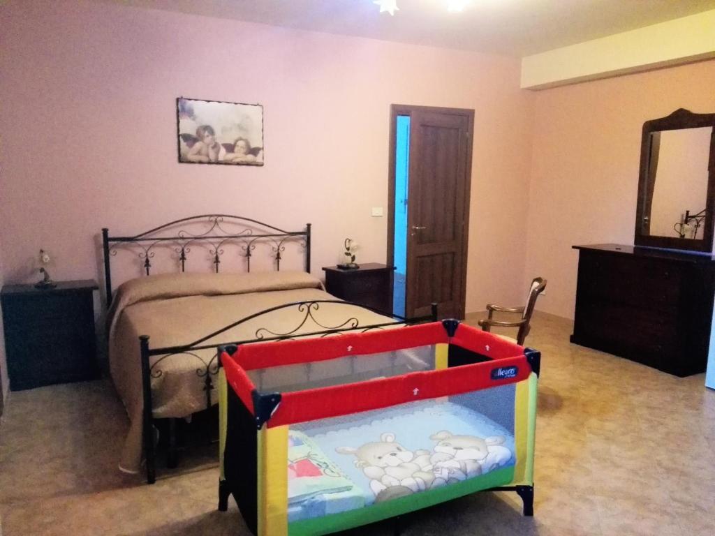 Łóżko lub łóżka w pokoju w obiekcie B&B Francesca