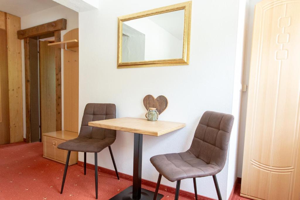 Posezení v ubytování Haus Steinbock