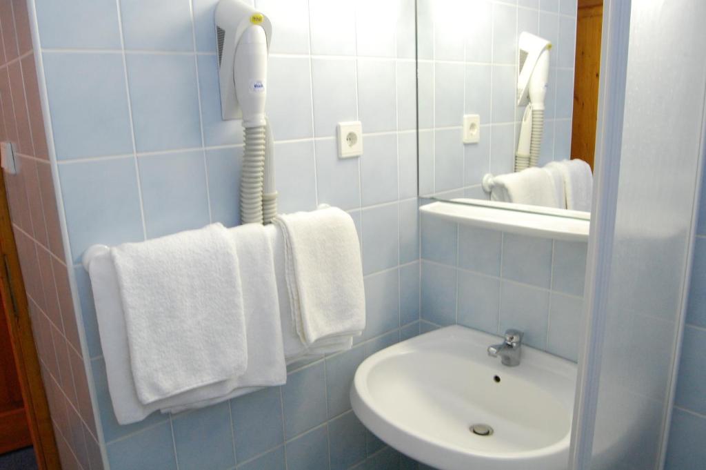 Koupelna v ubytování Wellness Hotel Kakadu