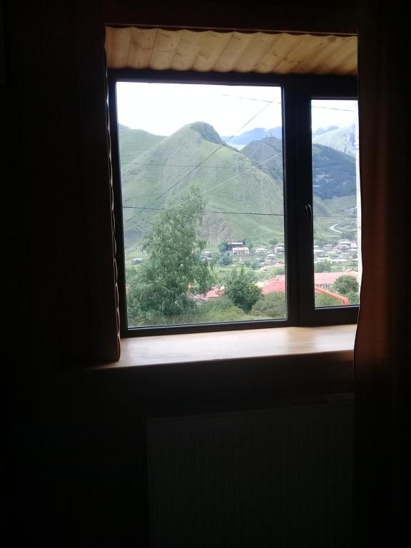 Nespecifikovaný výhled na hory nebo výhled na hory při pohledu z penzionu