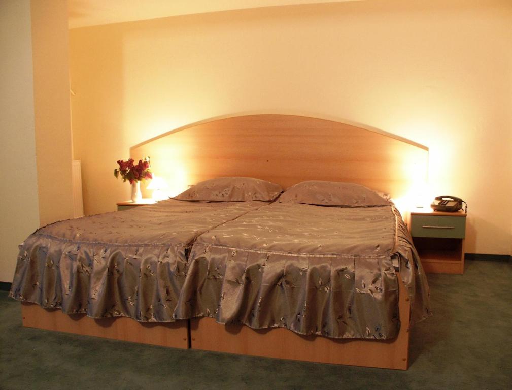 Postel nebo postele na pokoji v ubytování Hotel Tusnad