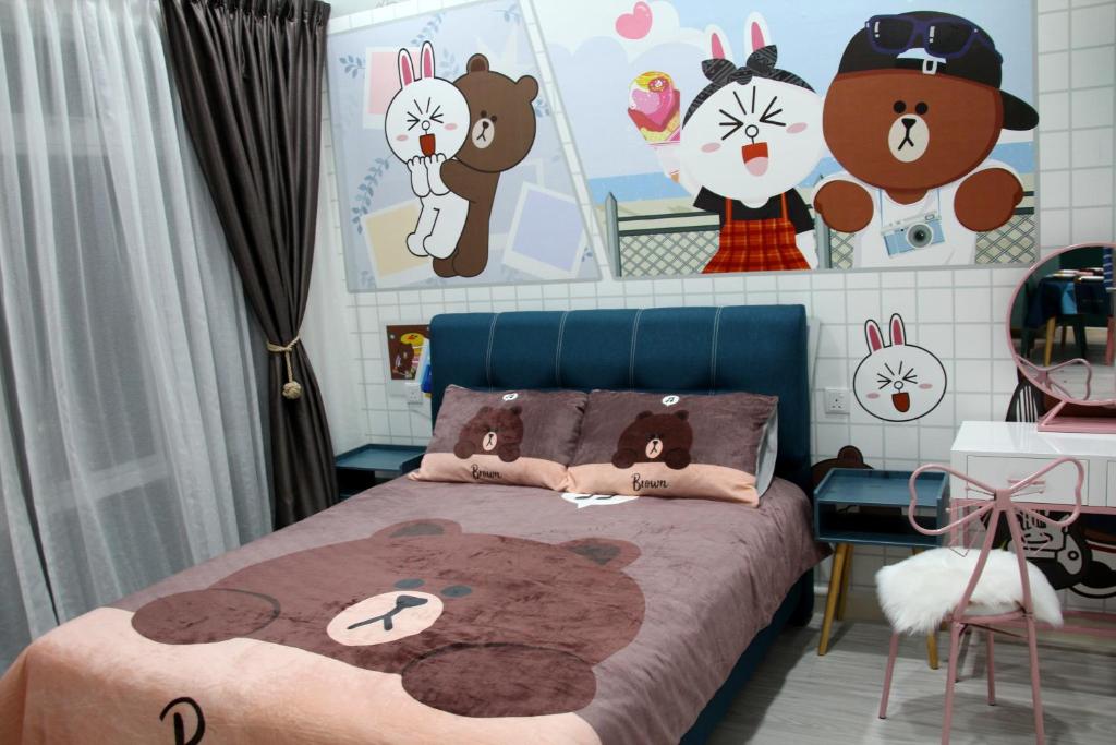 الشقق wow line friends home near ikea a ماليزيا جوهور باهرو booking com