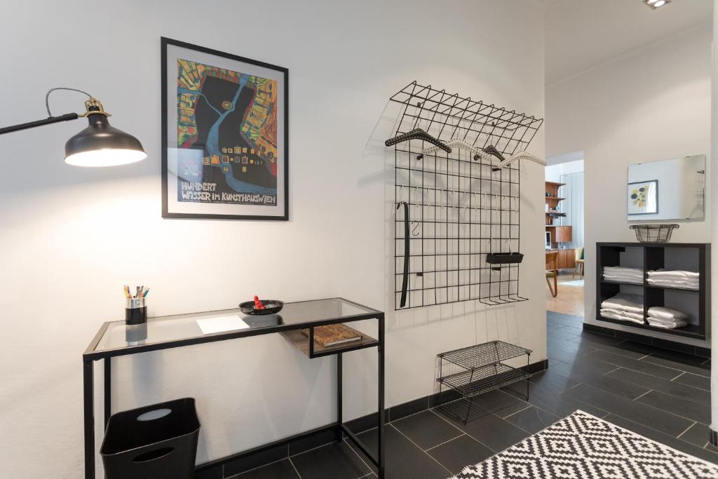 Kuchyň nebo kuchyňský kout v ubytování Vintage Design Apartment