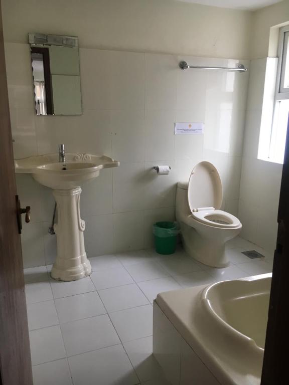 Koupelna v ubytování Hotel Yambu kathmandu
