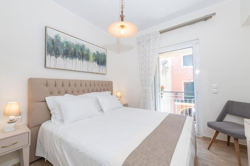 Łóżko lub łóżka w pokoju w obiekcie Casa Aelia, luxury apartment