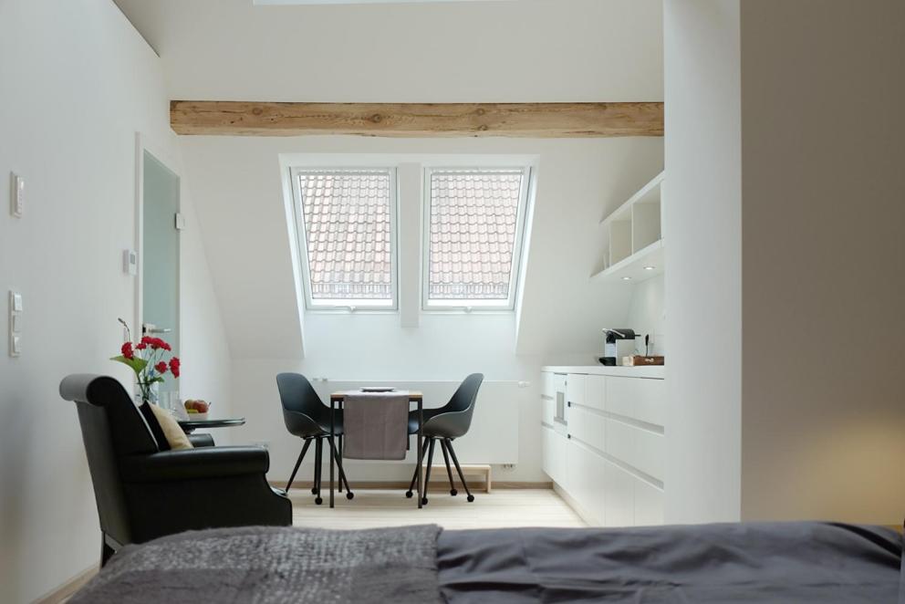 Posezení v ubytování Alte Apotheke - Studio Appartements Karlsbad