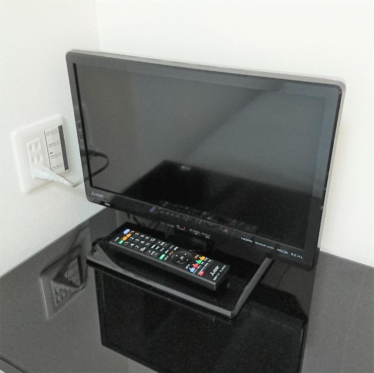 TV a/nebo společenská místnost v ubytování Hotel Chuo Bridge