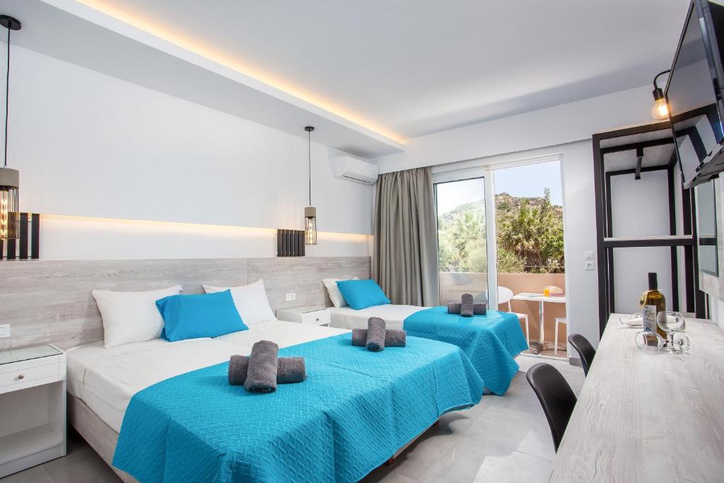 Posteľ alebo postele v izbe v ubytovaní Casa Stavris