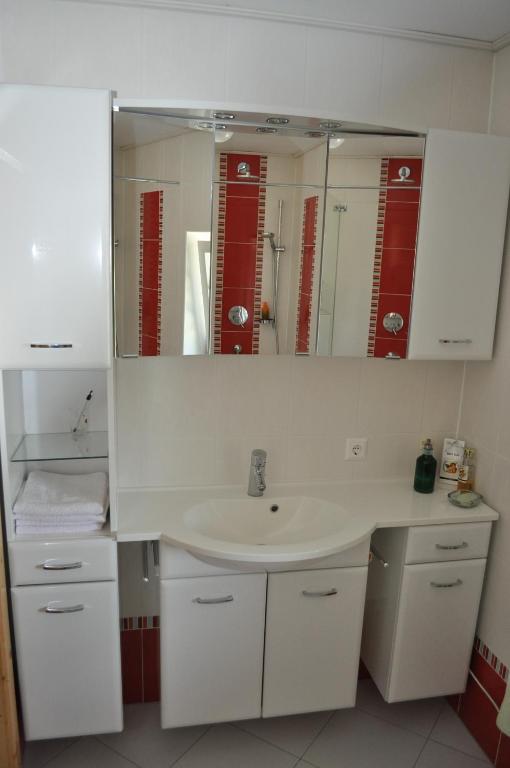 Koupelna v ubytování Ferienhaus Robier