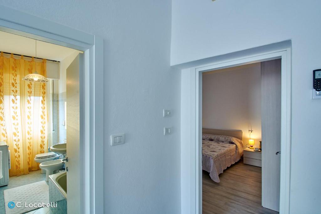 Een bed of bedden in een kamer bij Casa della nonna