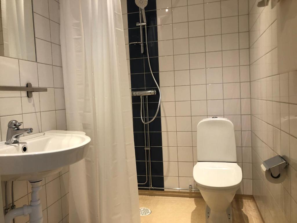 Koupelna v ubytování Kroppefjäll B&B