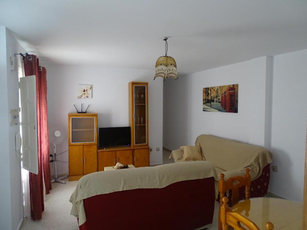 TV a/nebo společenská místnost v ubytování Apartamento Casa de la Parra