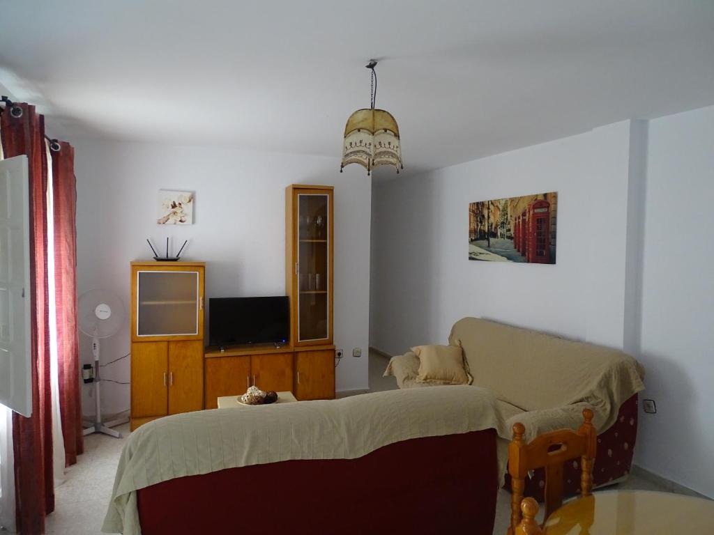 TV a/nebo společenská místnost v ubytování Apartamento Casa de la Parra