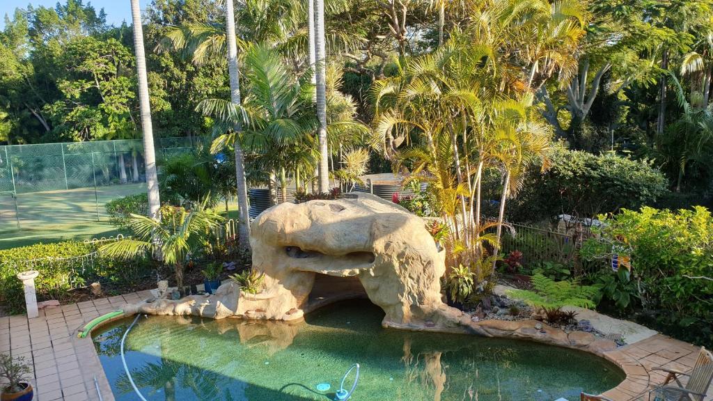 The swimming pool at or near Getaway Haven in the Noosa surrounds
