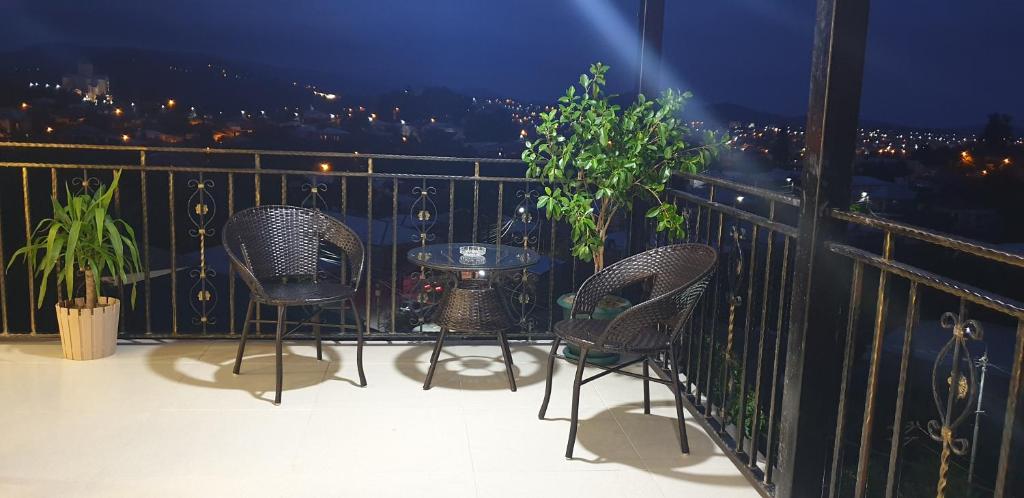 Balkón nebo terasa v ubytování Hotel 9th Sky