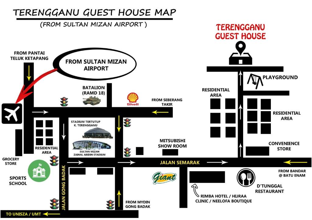 Terengganu Guest House - Casa De Tres Dormitorios