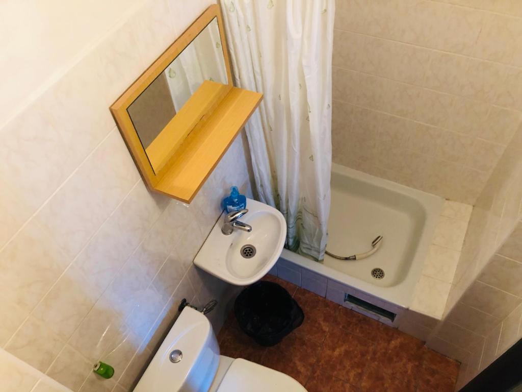 Koupelna v ubytování Penzion horská chata Světlá