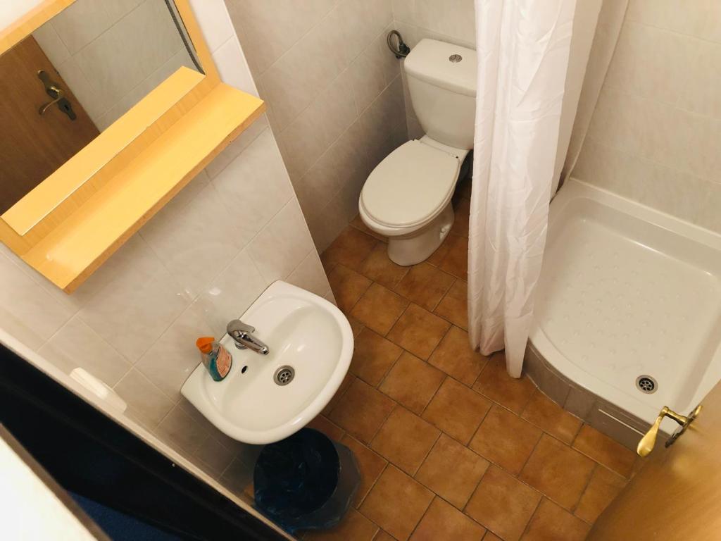 Koupelna v ubytování Penzion horská chata Světlá