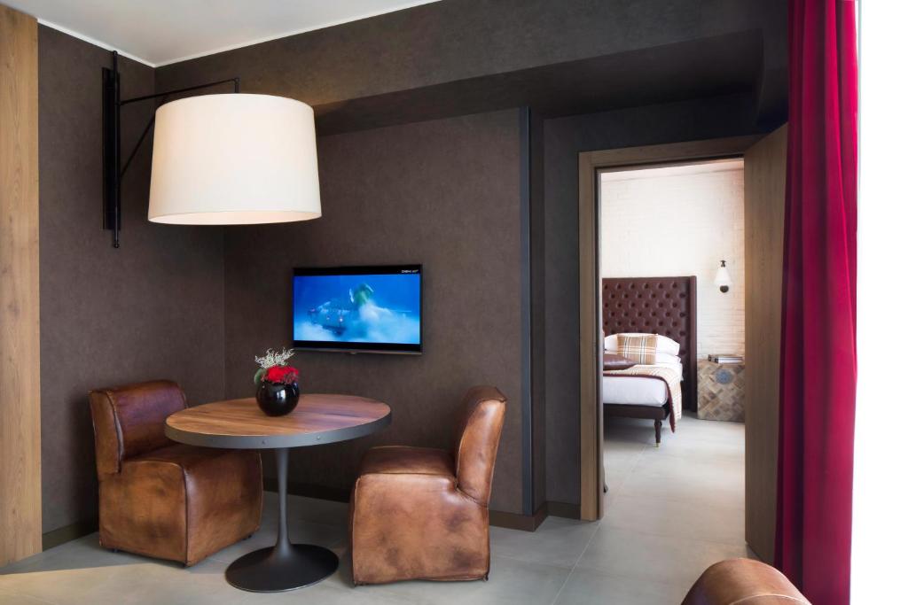 Posteľ alebo postele v izbe v ubytovaní Starhotels Business Palace