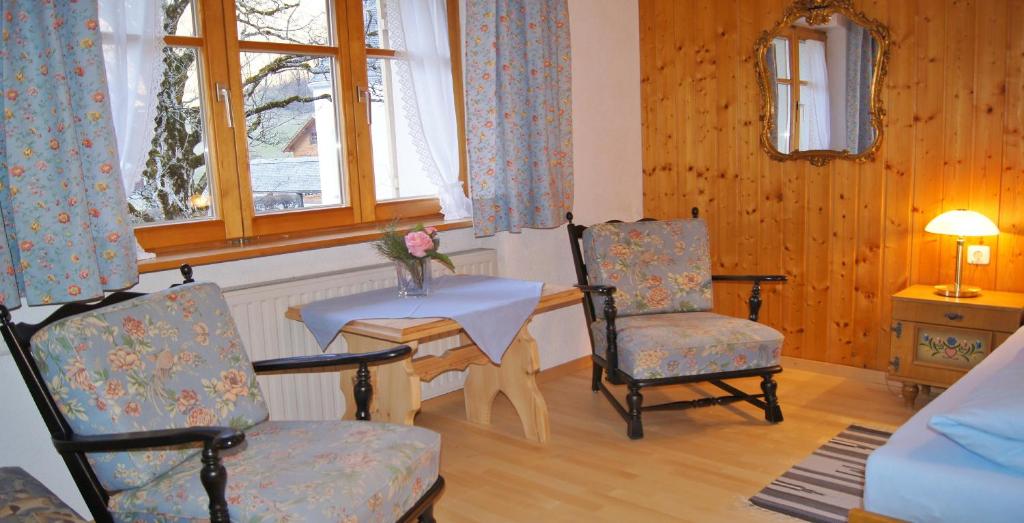 Posezení v ubytování Haus Bergfriede