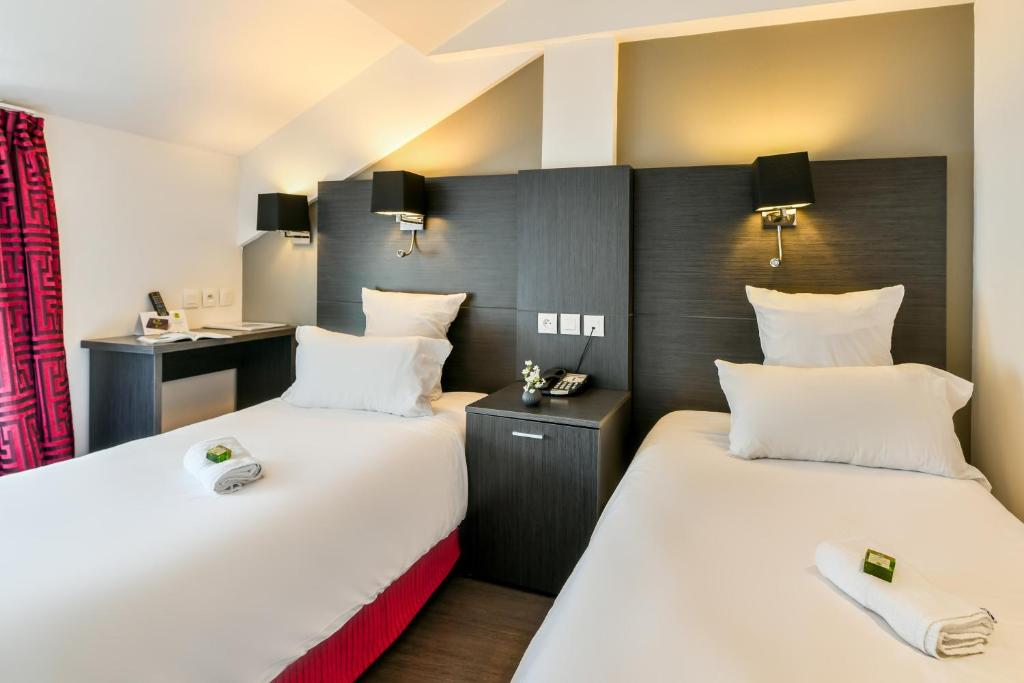 Logis Hôtel & Restaurant La Villa Bleue - Twin Room