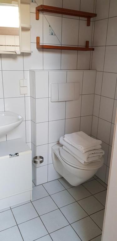Koupelna v ubytování Apartment Kern Lautrach