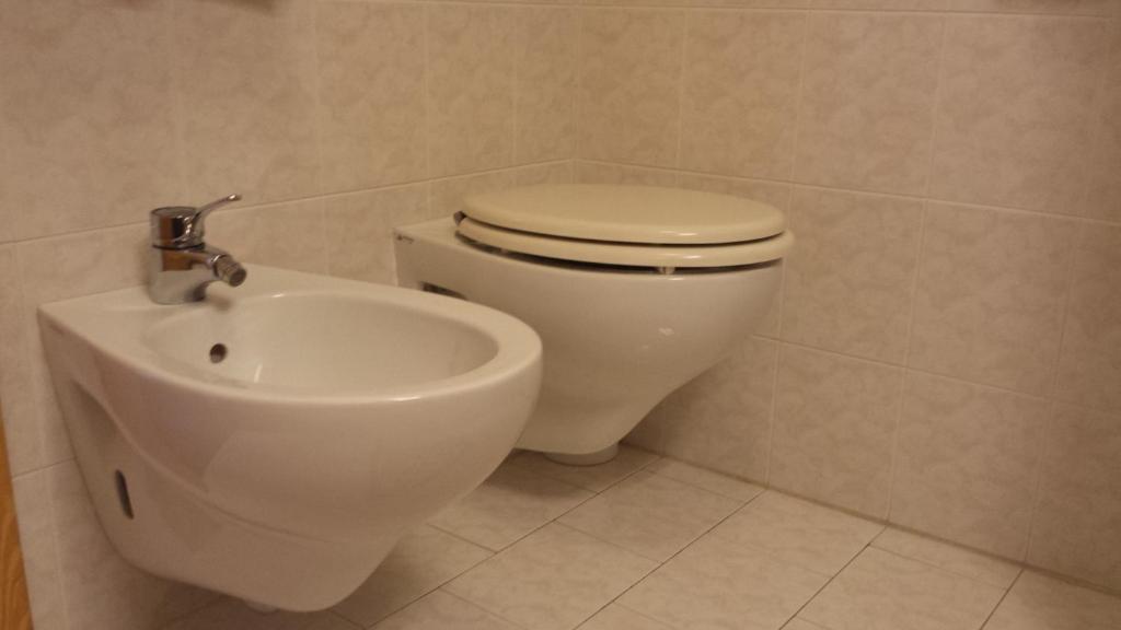 Koupelna v ubytování Hotel Savoia
