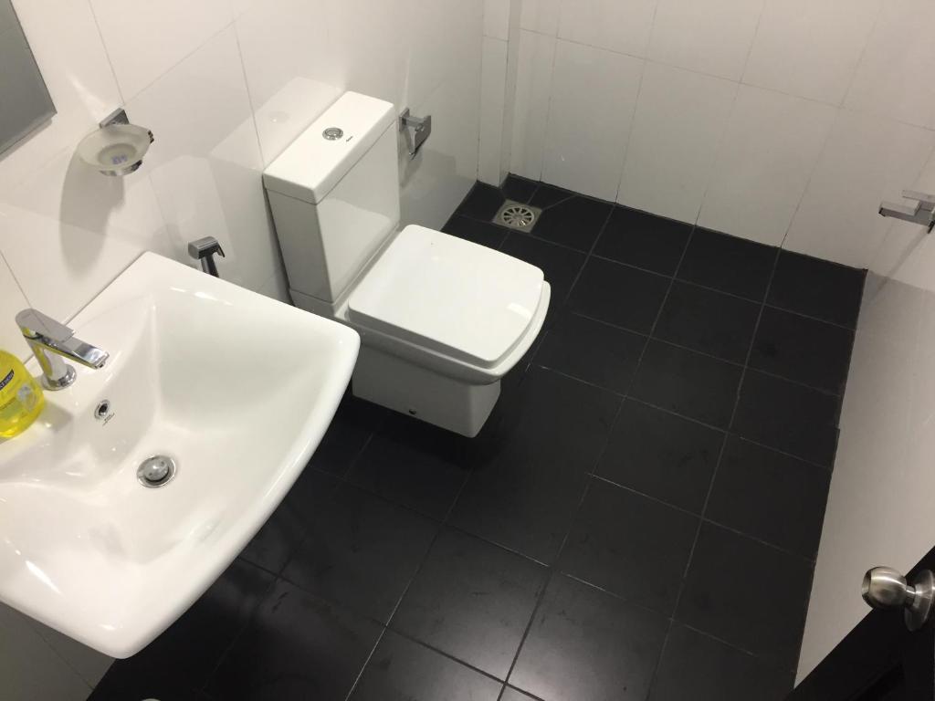 Koupelna v ubytování Kandyan Lounge