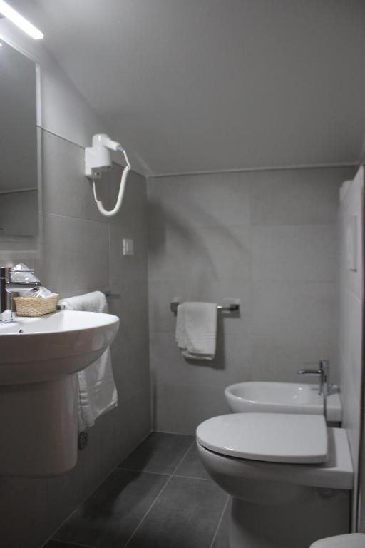 Koupelna v ubytování Hotel Loreley