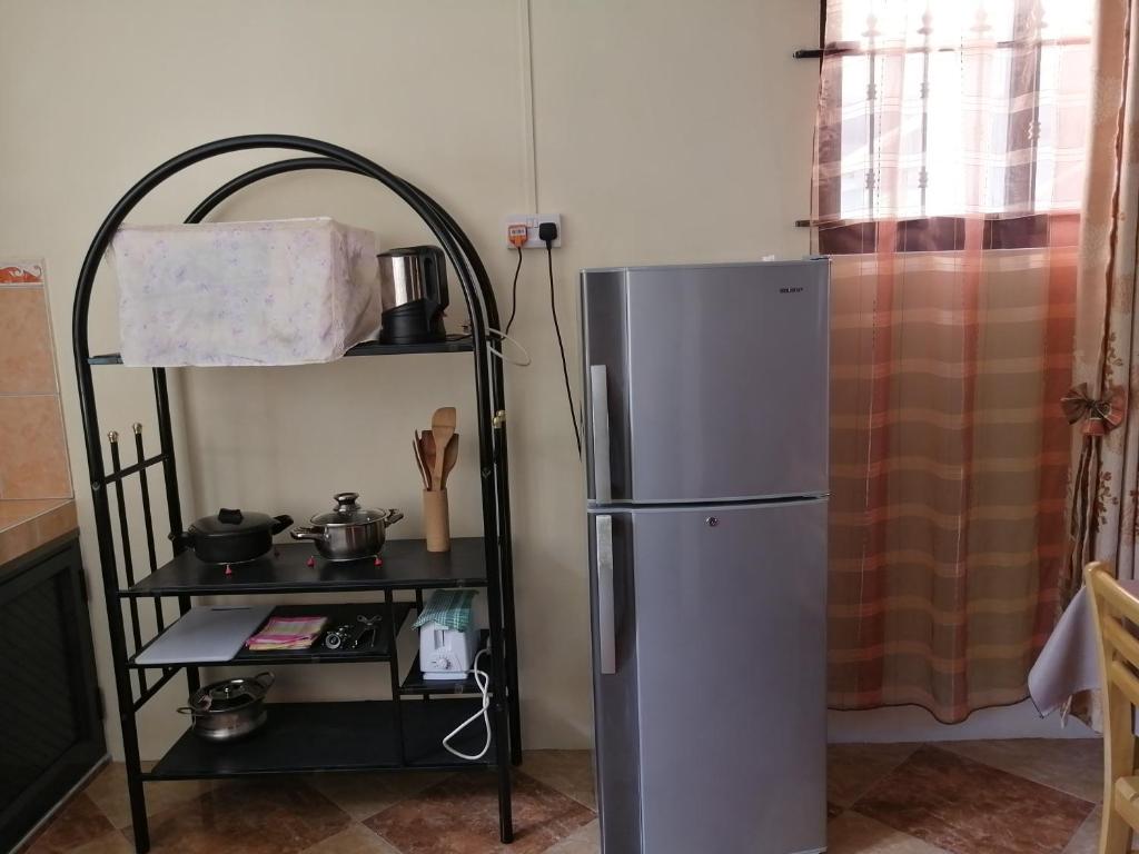 Kuchyň nebo kuchyňský kout v ubytování Mauristudio