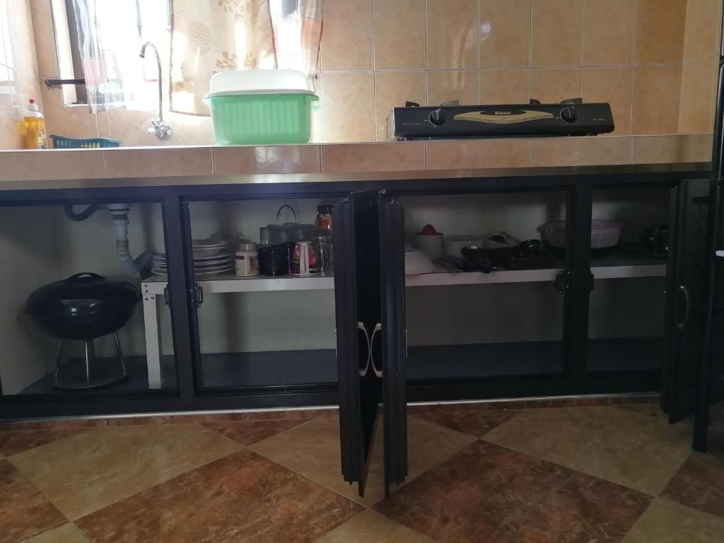 Kuchyň nebo kuchyňský kout v ubytování Mauristudio