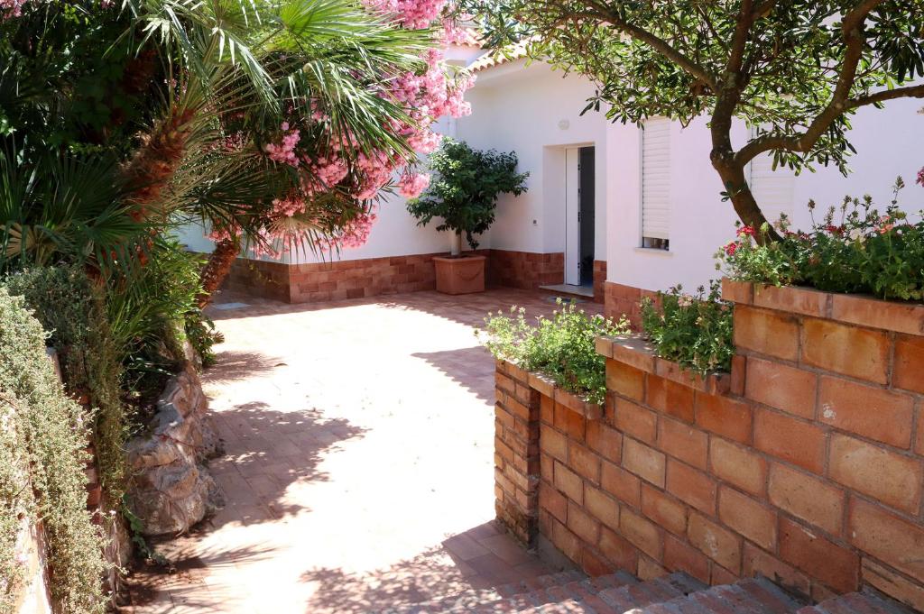 En hage utenfor Sunset House