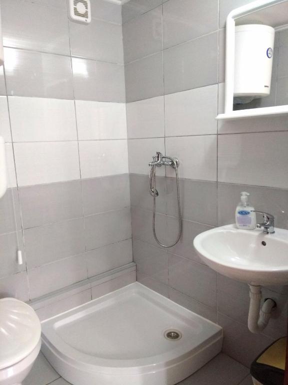 Koupelna v ubytování Guesthouse Mirkovic