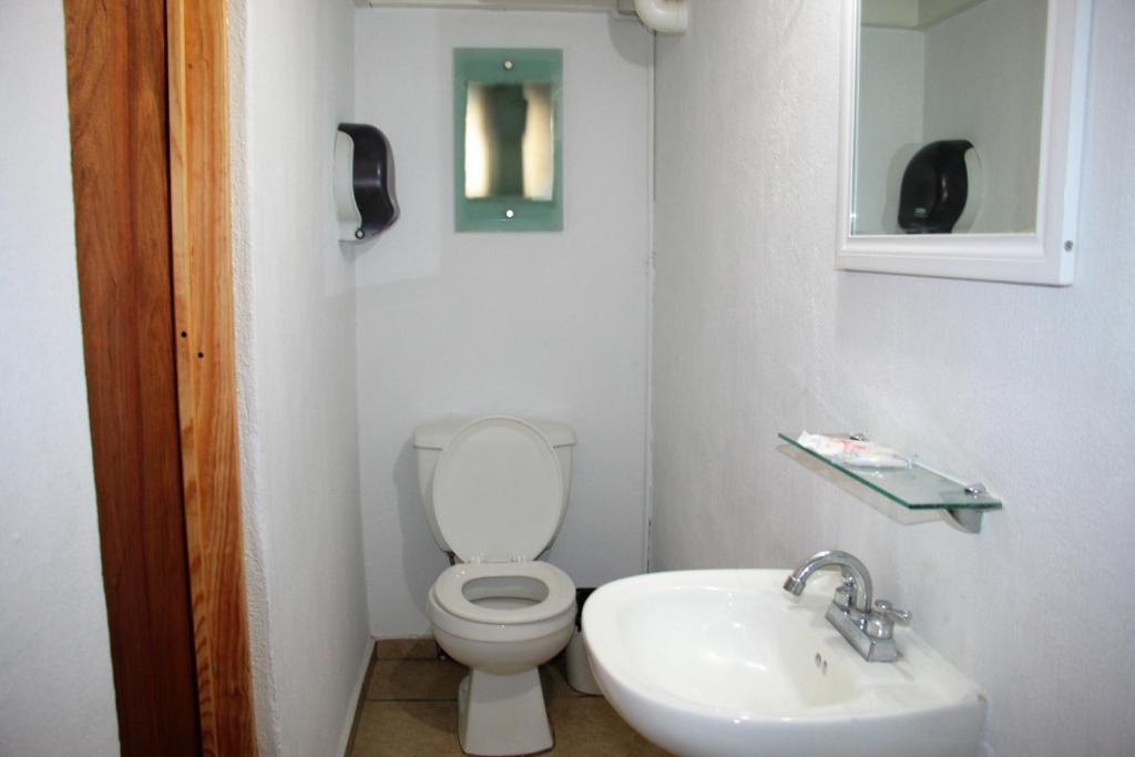Koupelna v ubytování Hotel lit Guadalajara