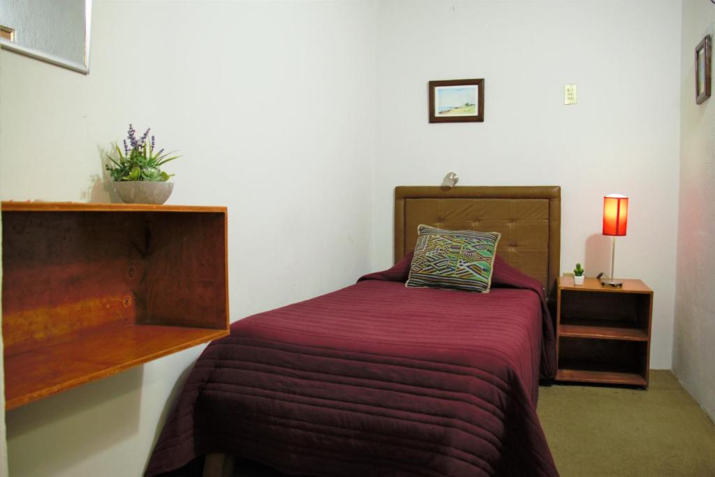 Postel nebo postele na pokoji v ubytování Hotel lit Guadalajara