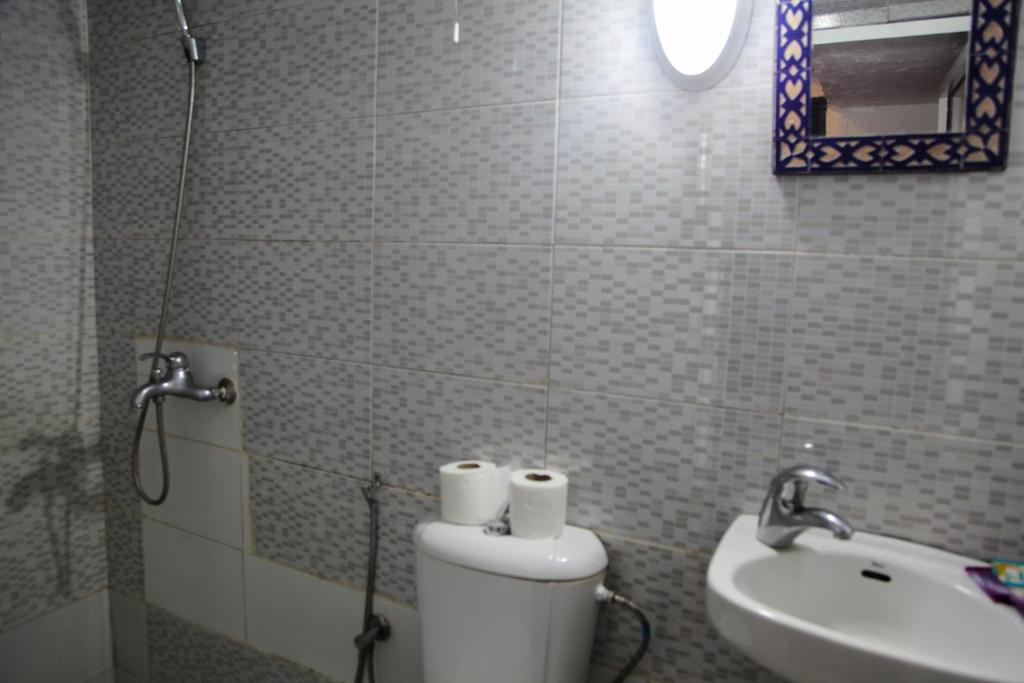 Koupelna v ubytování Dar Berrada - Ziat & Appartement