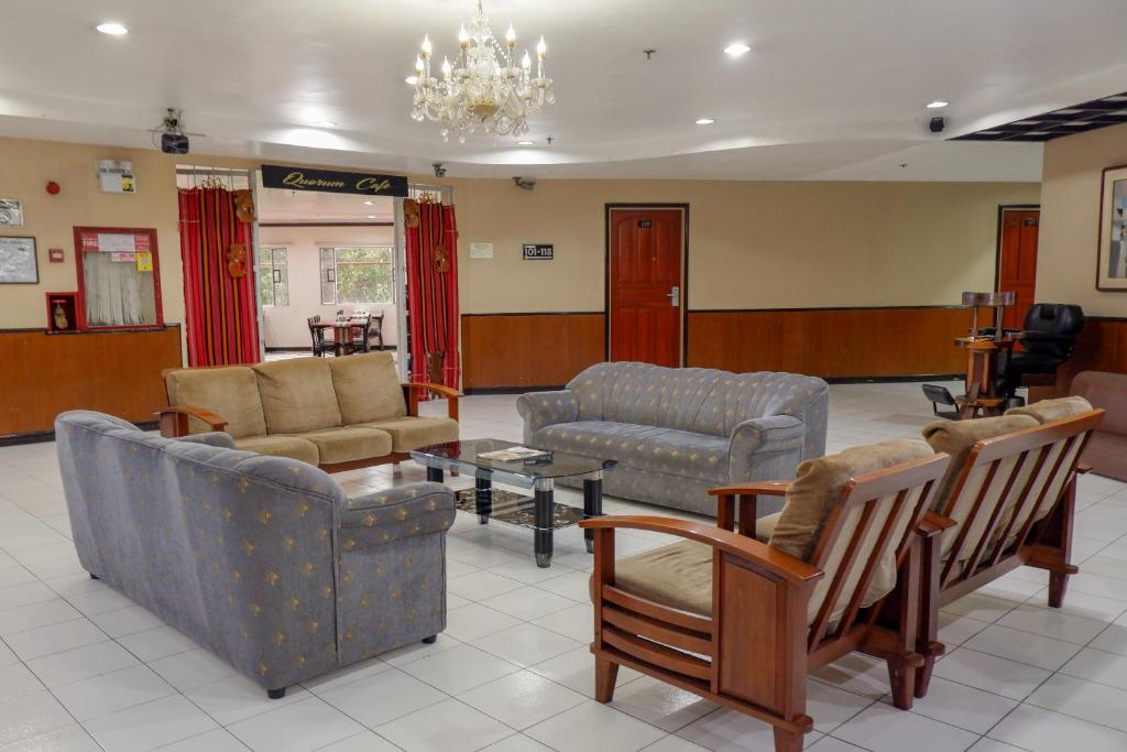 Posezení v ubytování Albergo Hotel