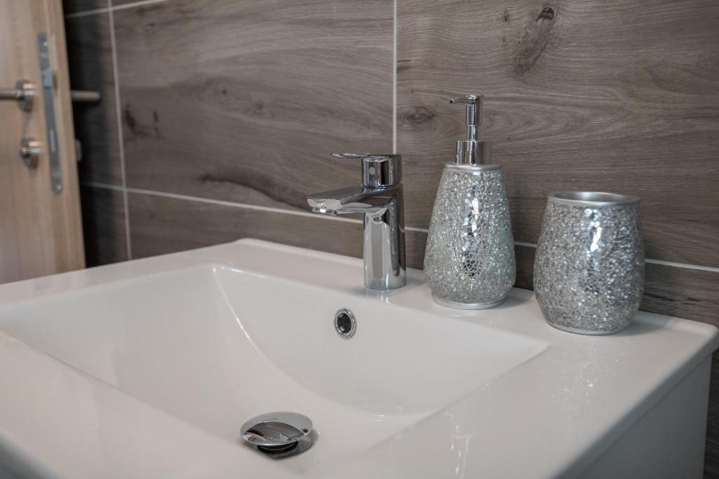 Koupelna v ubytování Hotel Prístav