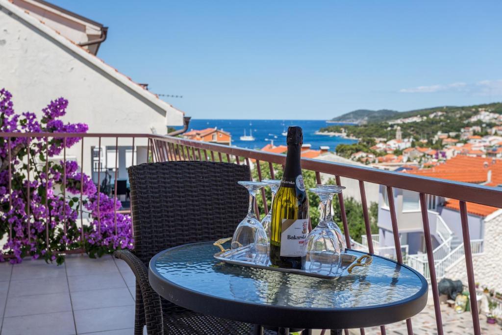 Balkón nebo terasa v ubytování Apartments Sanja