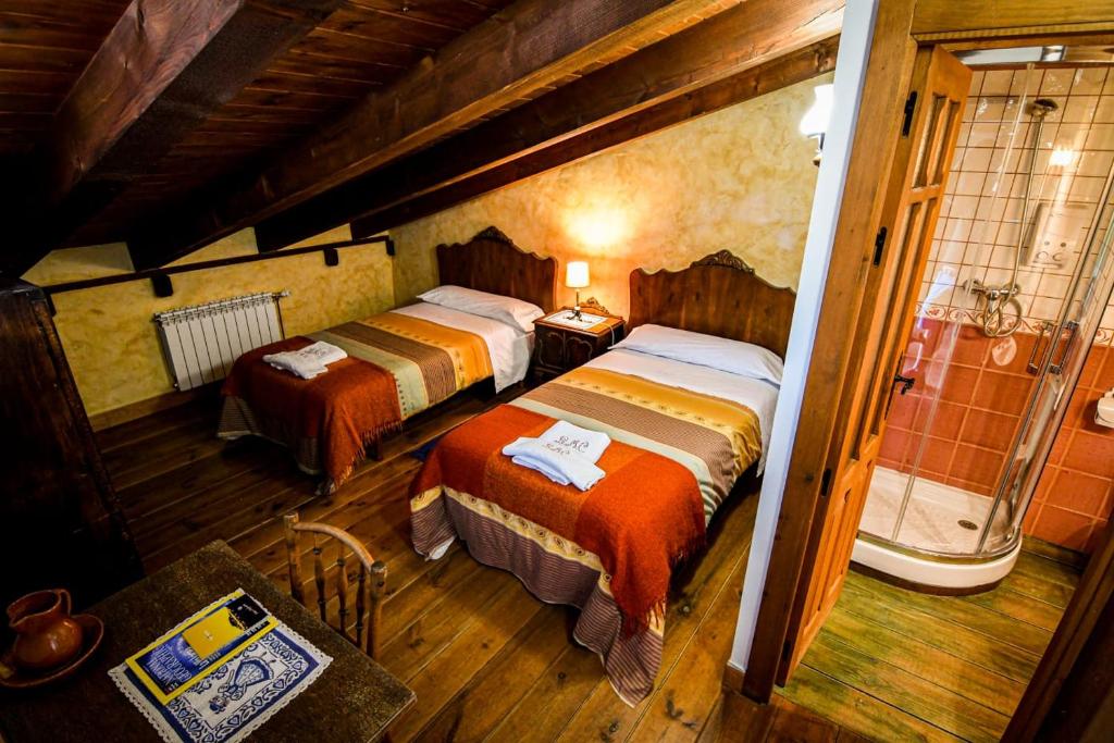 Postel nebo postele na pokoji v ubytování La Mora Cantana